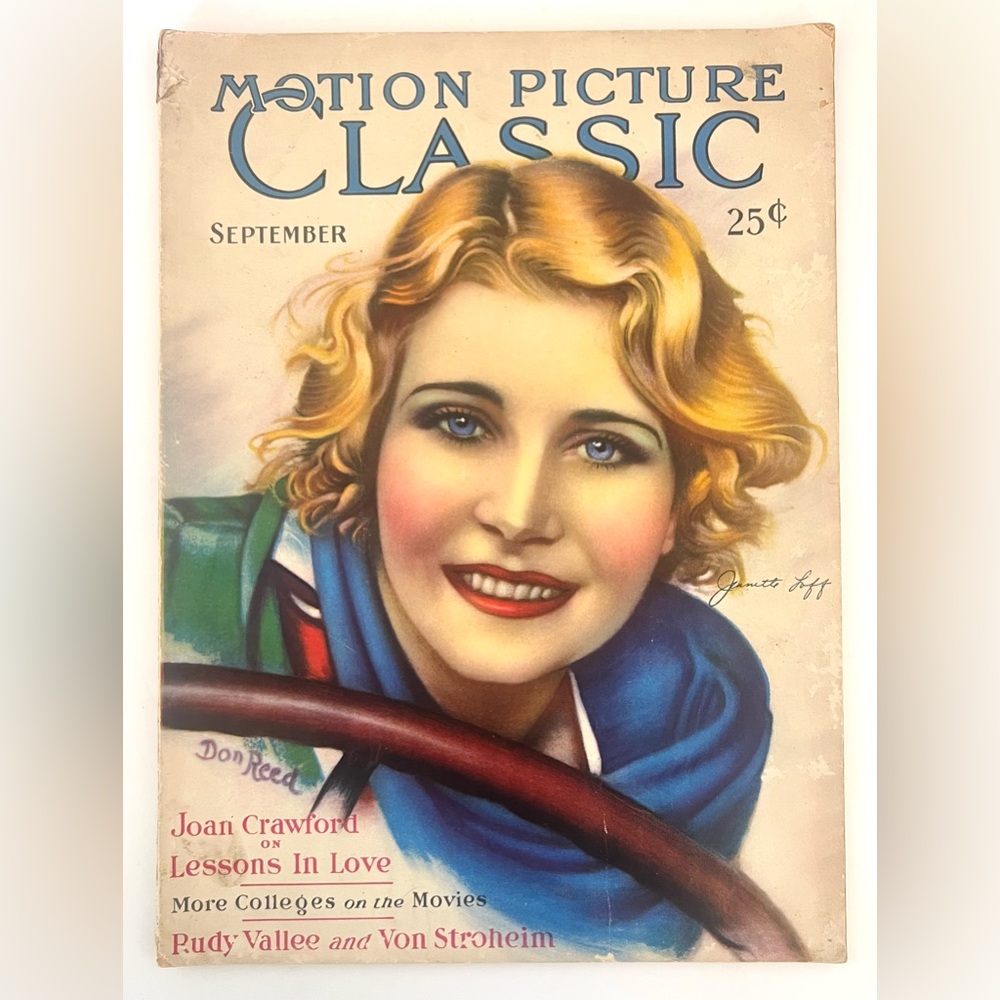 Motion Picture Classic Magazine September 1929 Vintage Hollywood Film Stars